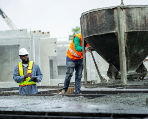 water for concrete production
