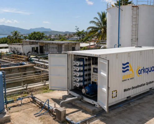 Containerized RO system supporting water infrastructure recovery in Latin America