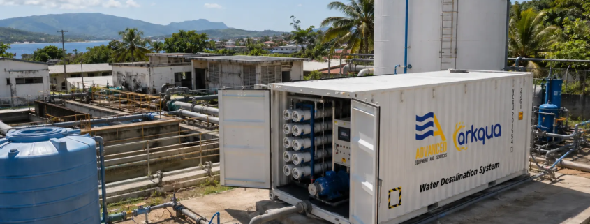Containerized RO system supporting water infrastructure recovery in Latin America