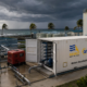 Containerized emergency water treatment system prepared for hurricane season